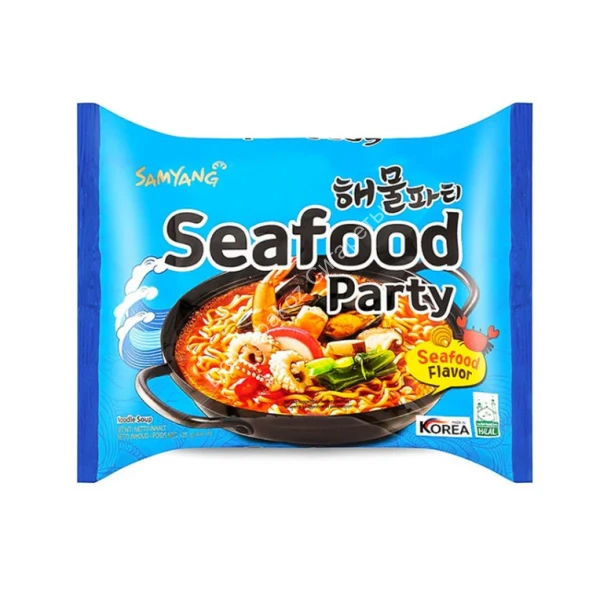 Лапша быстрого приготовления Самянг со вкусом морепродуктов 125 гр оптом  