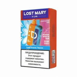 Электронная сигарета Lost mary x link 20000 Киви, ананас, персик оптом
