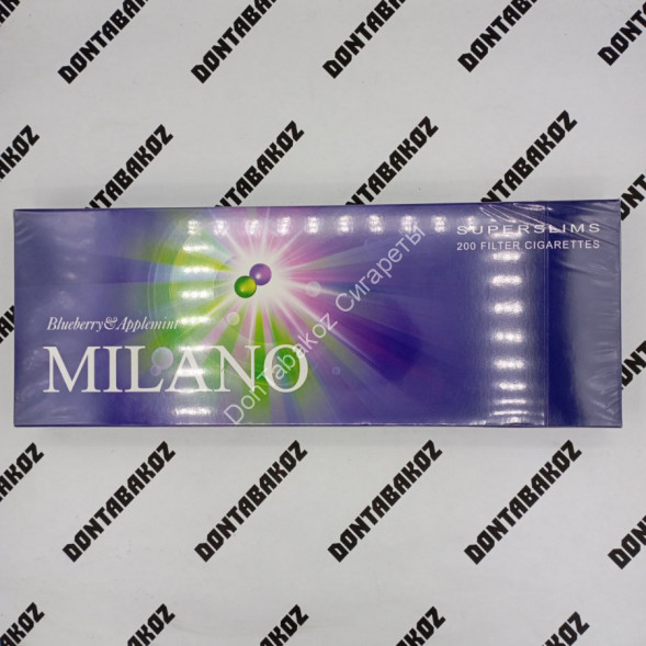 Сигареты Милано (Milano) Blueberry Applemint Super Slims Оптом 