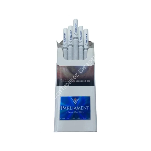 Сигареты Parliament Aqua Blue Slims оптом 