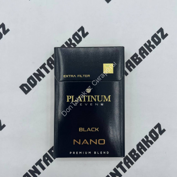 Сигареты Платинум Севен (Platinum Seven) Black Nano оптом 