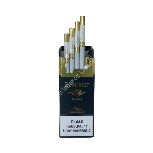 Сигареты Zumerret Pure Gold Slims оптом 